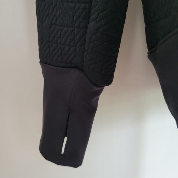 Athleta Jacquard Elevation Sweatshirt Pullover Black Funnel Neck Women Small - Picture 7 of 12